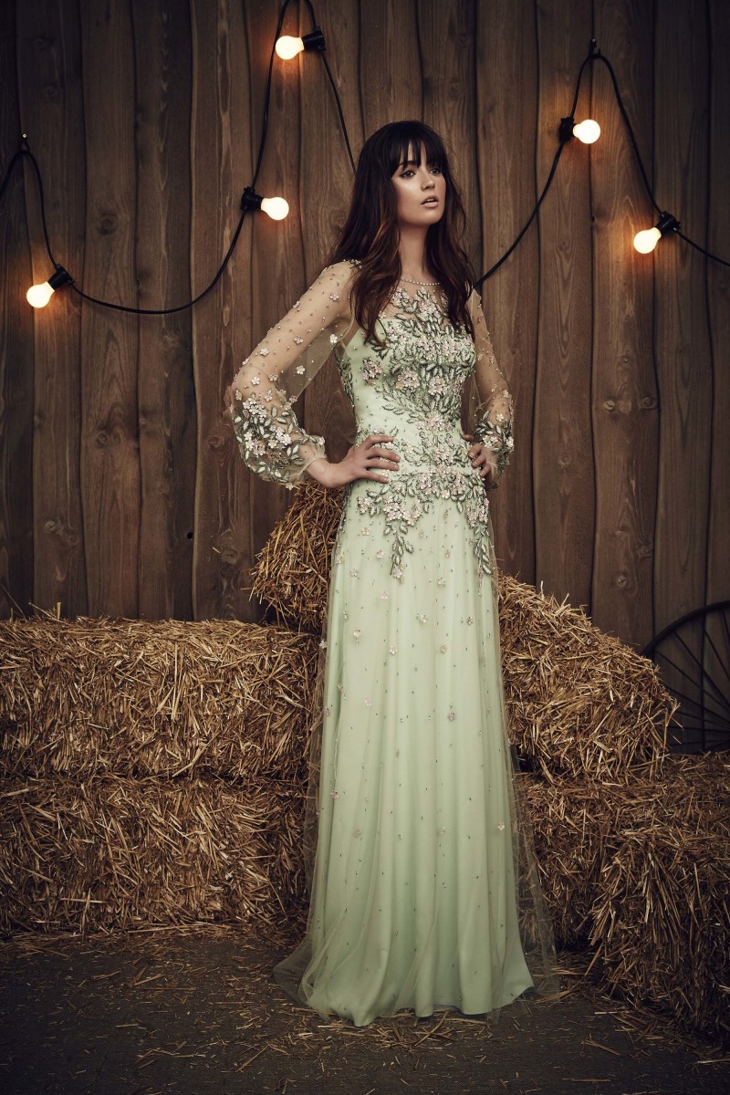 Vestido de novia verde