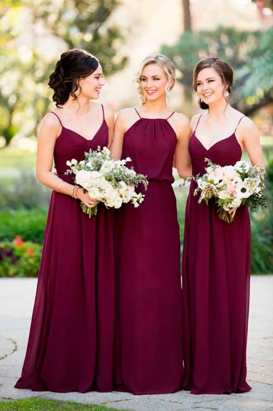 Cómo elegir el color del vestido de las damas de honor