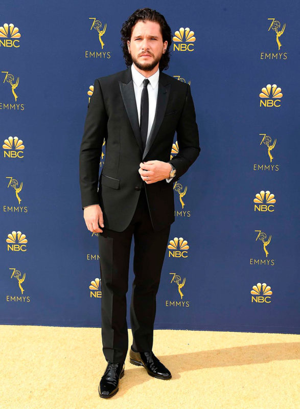 Kit Harington de Game of Thrones en los premios Emmy 2018.