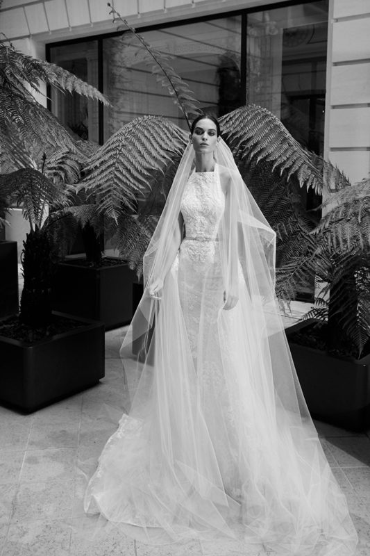 Velo de novia Real de Elie Saab, Bridal Fall 2019.