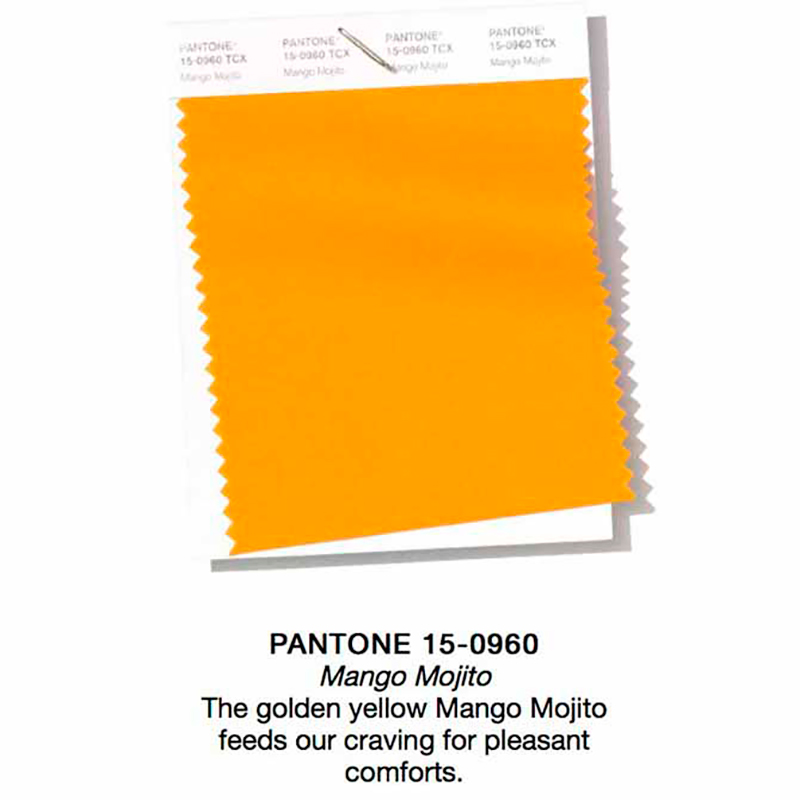 Pantone 15-0960 Mango Mojito.