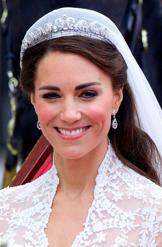 Kate Middleton con la Cartier Halo Tiara.