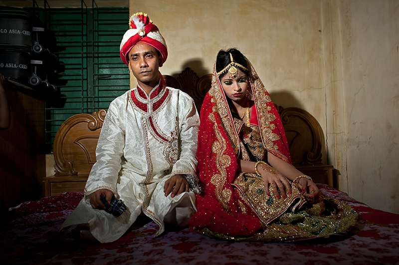 Matrimonios arreglados en la India.