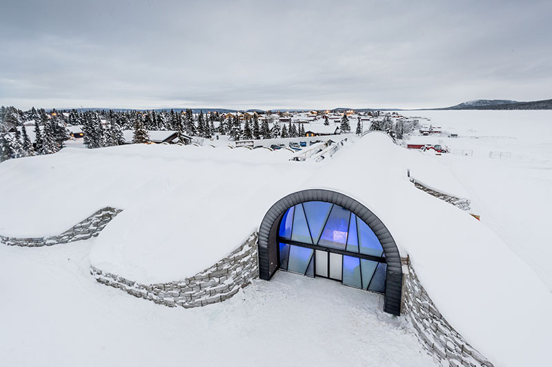 Iglú del Icehotel de Suecia.