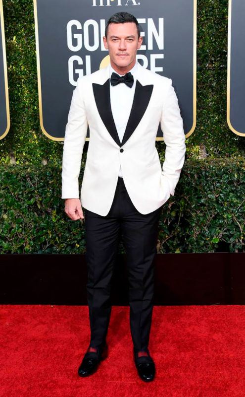 Luke Evans. Golden Globes 2019.
