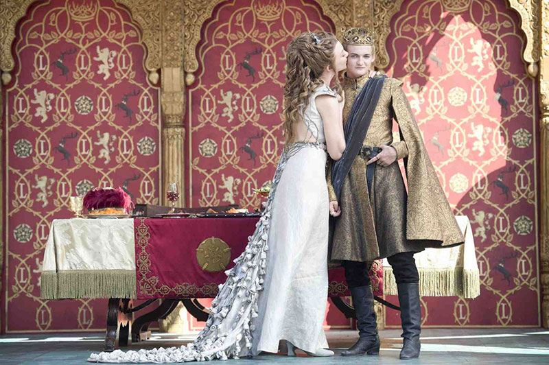 Boda de Joffrey Baratheon y Margaery Tyrell “The Purple Wedding” .
