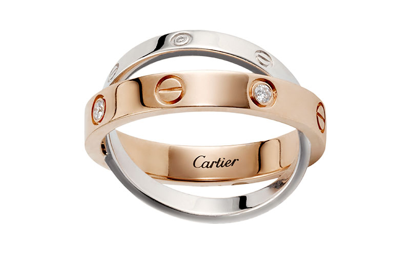 Anillo de compromiso para caballero de Cartier.
