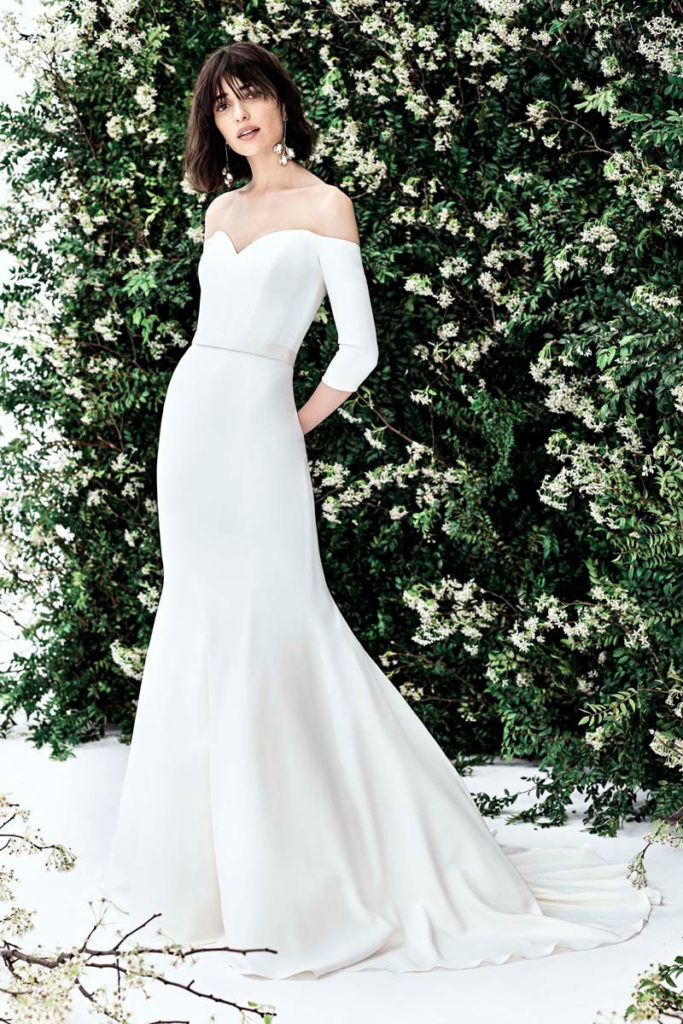 Vestido de novia elegante de Carolina Herrera.
