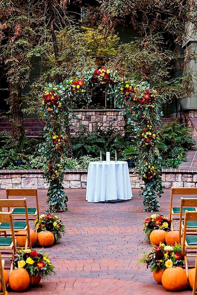 Todo tipo de decoración para una boda en otoño