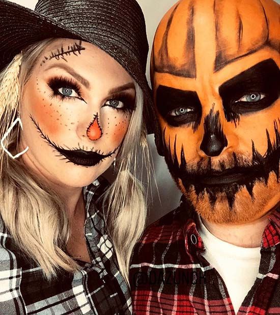 Maquillaje de Halloween para pareja