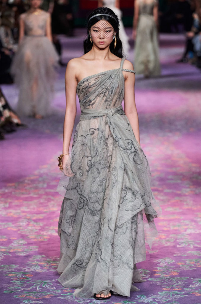 Vestido de Dior haute couture 2020