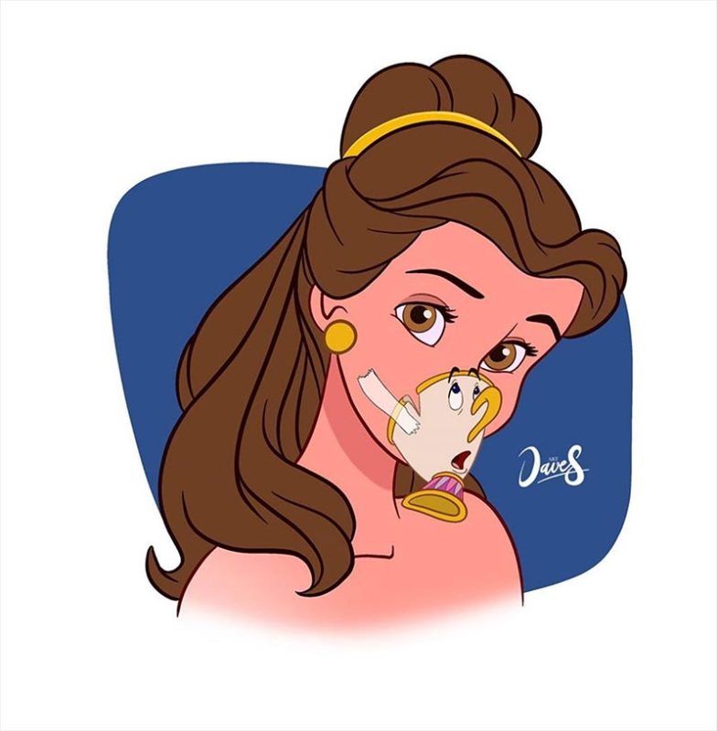 Cómo lucen las princesas de Disney con cubrebocas