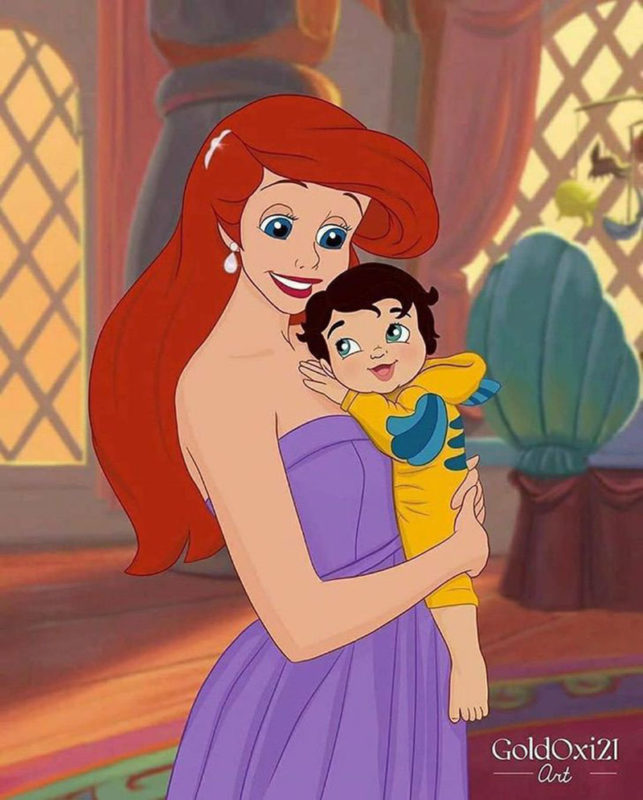 Princesas de Disney como mamás