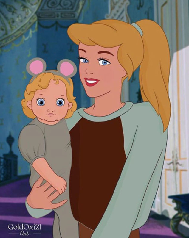 Princesas de Disney como mamás