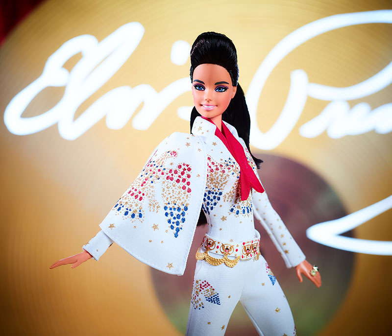 Barbie sorprende a fanáticos con homenaje al rey del Rock and Roll